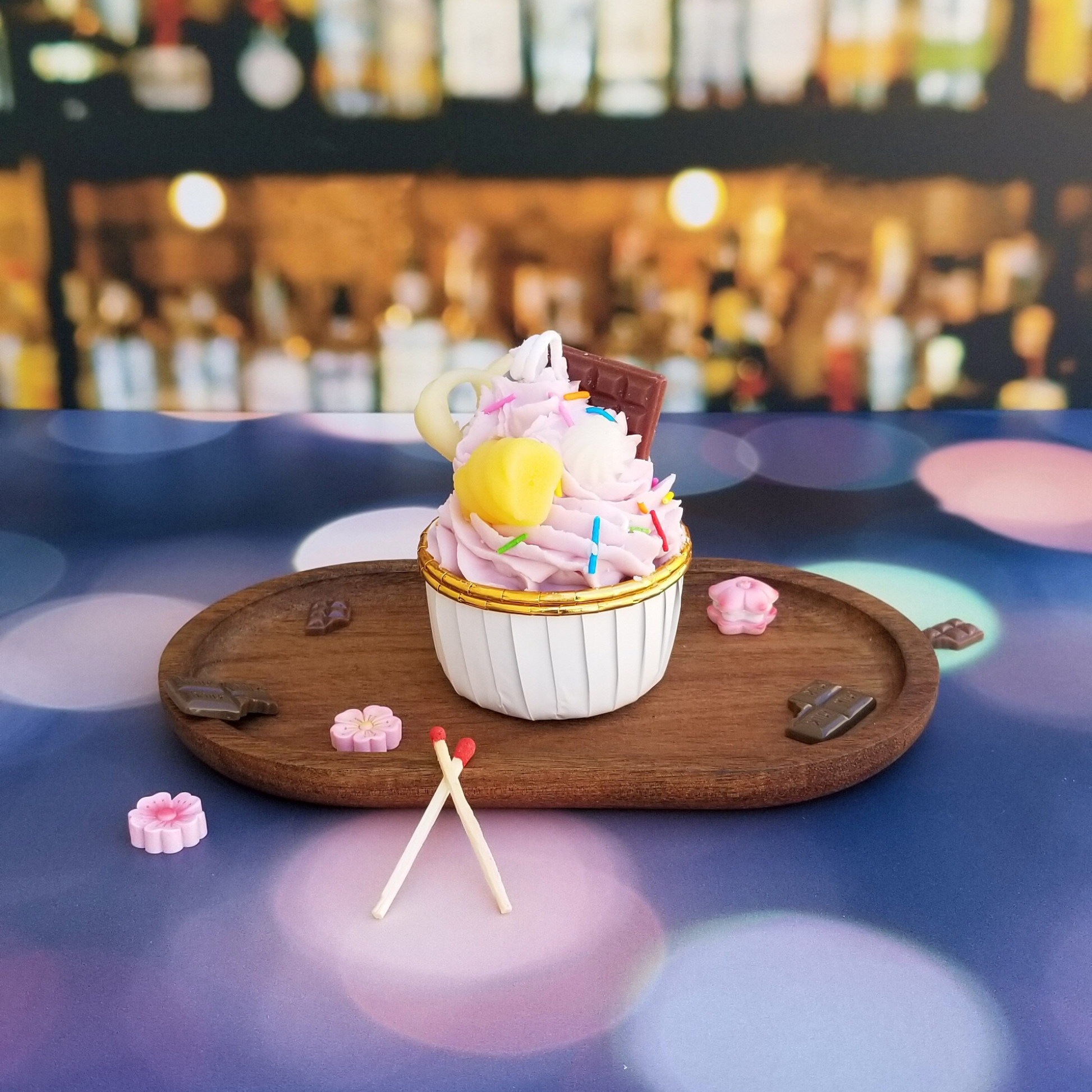 Candy Cupcake Candle 2