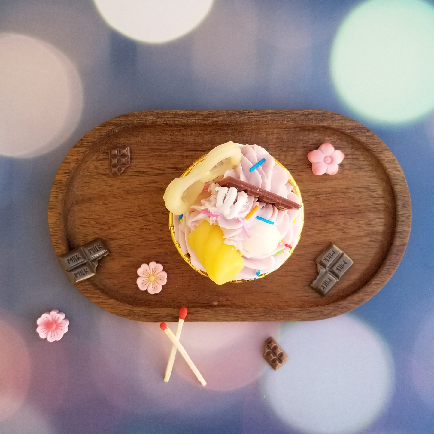 Candy Cupcake Candle 3