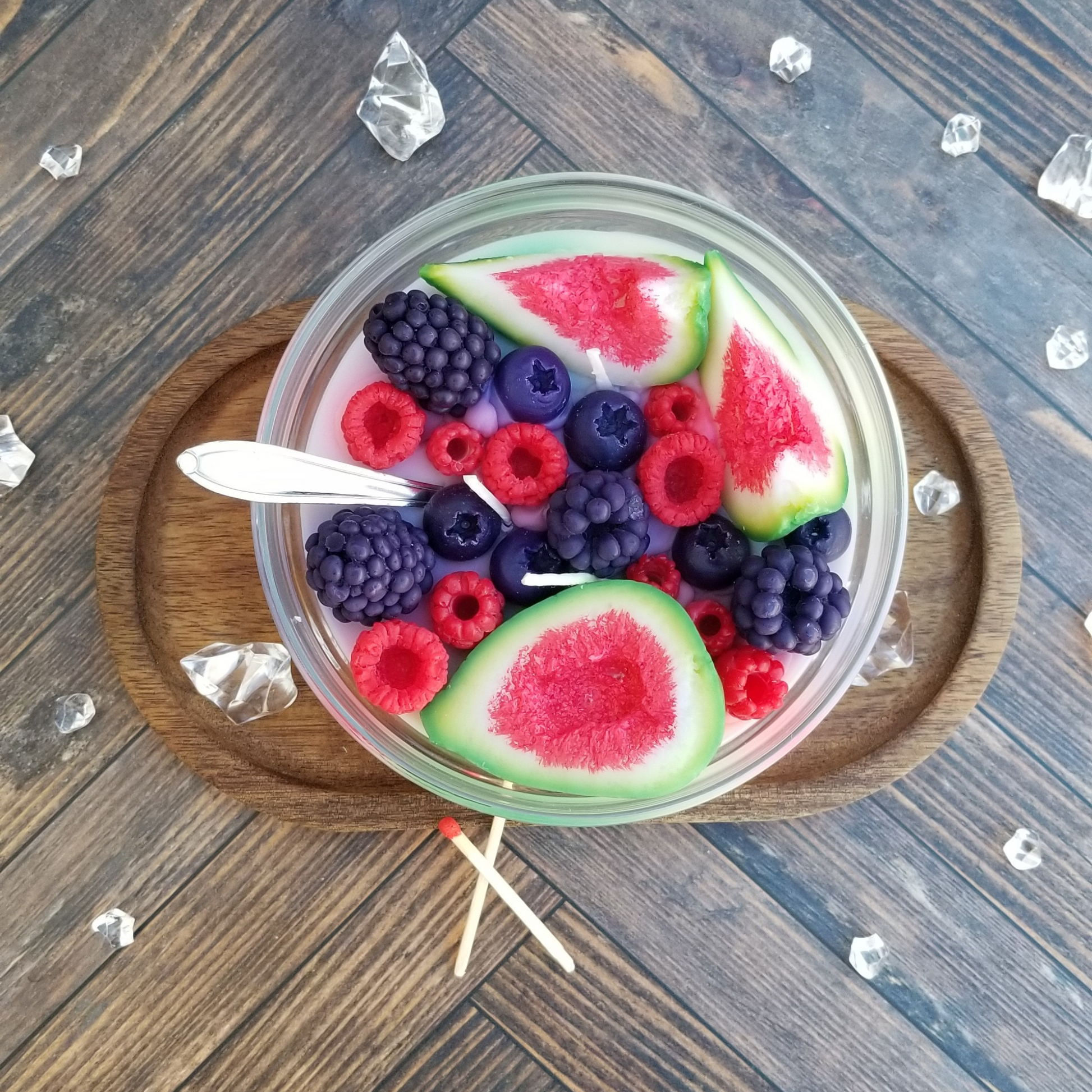 Fig Berries Fruit Bowl Candle 3