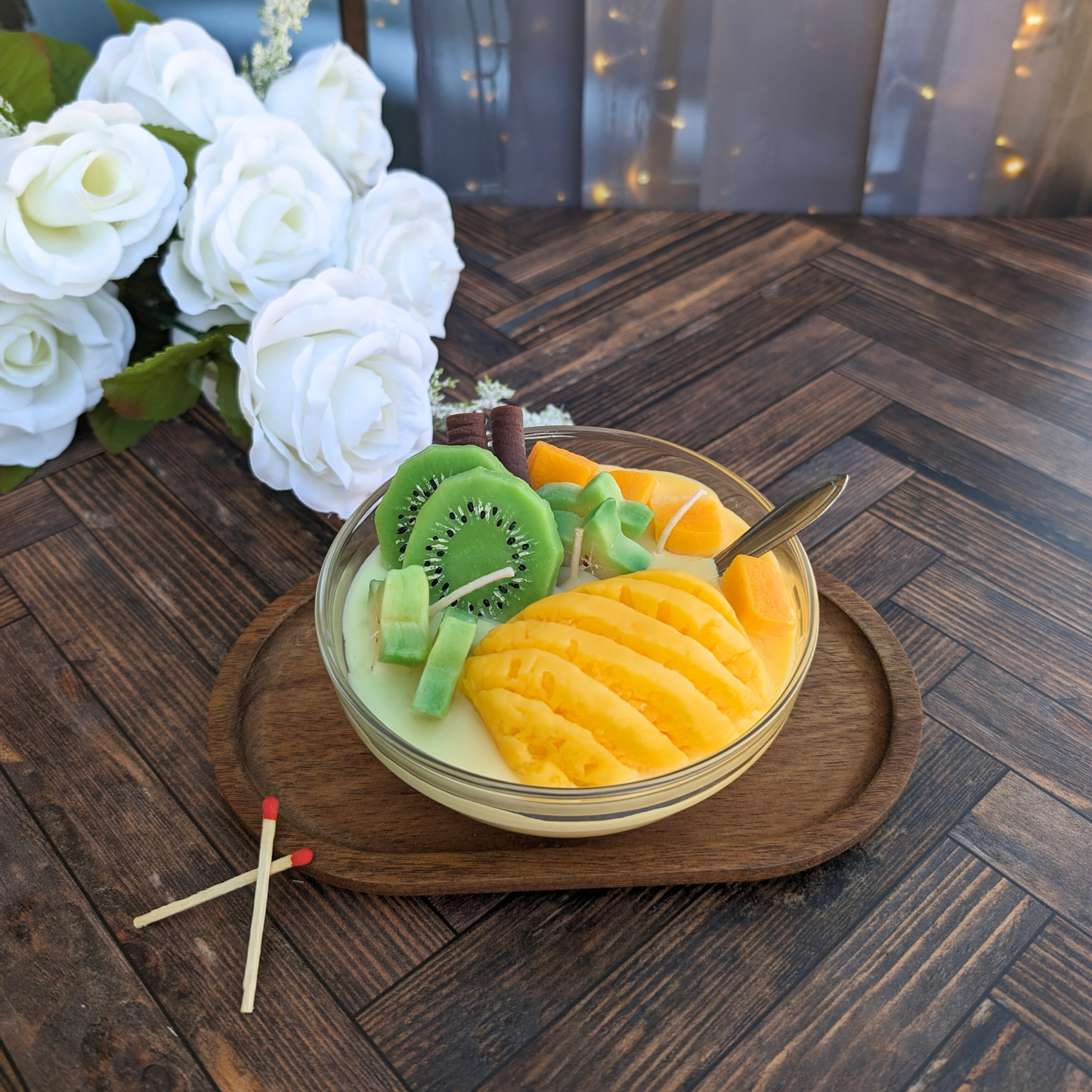 Pineapple Star Fruit Bowl Candle 1