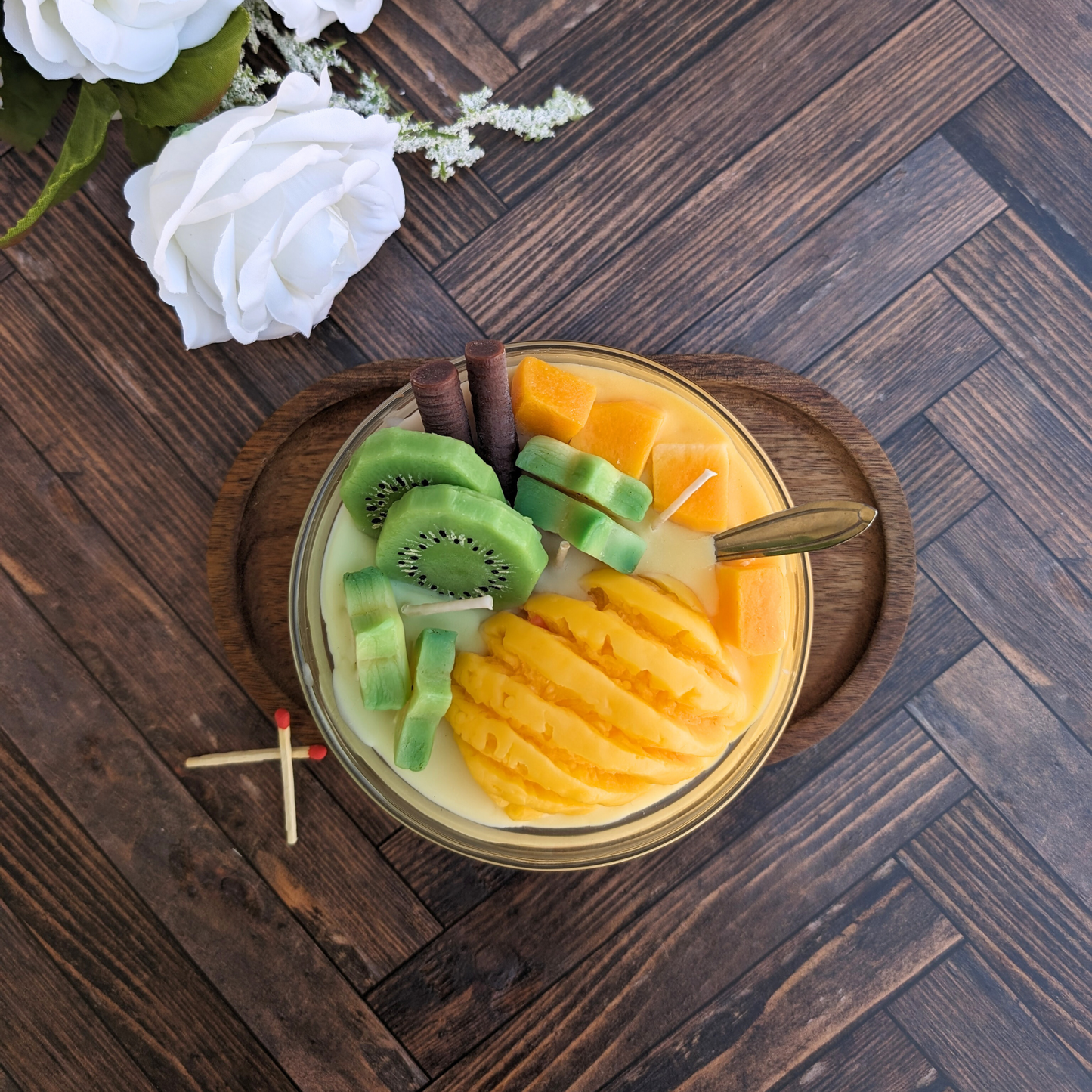 Pineapple Star Fruit Bowl Candle 3