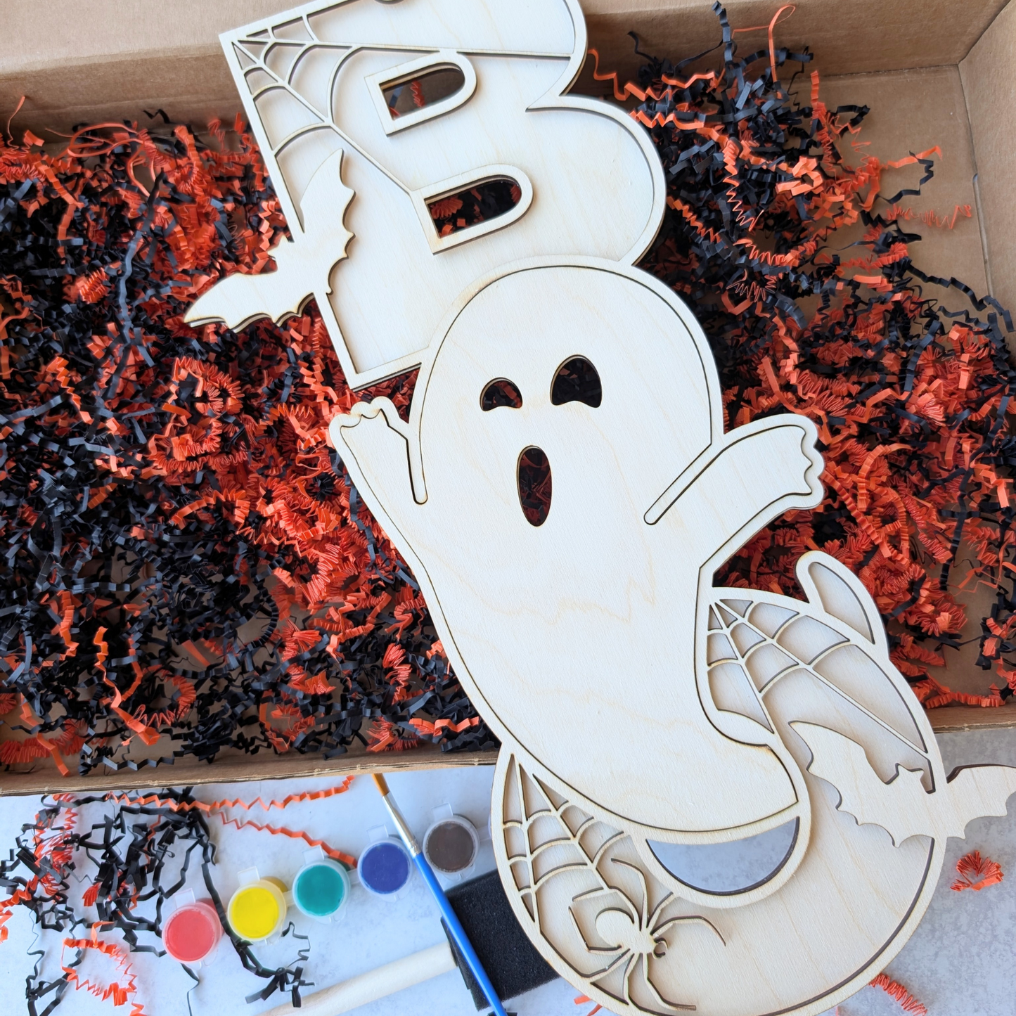 DIY Boo Ghost Wooden Painting Kit 2