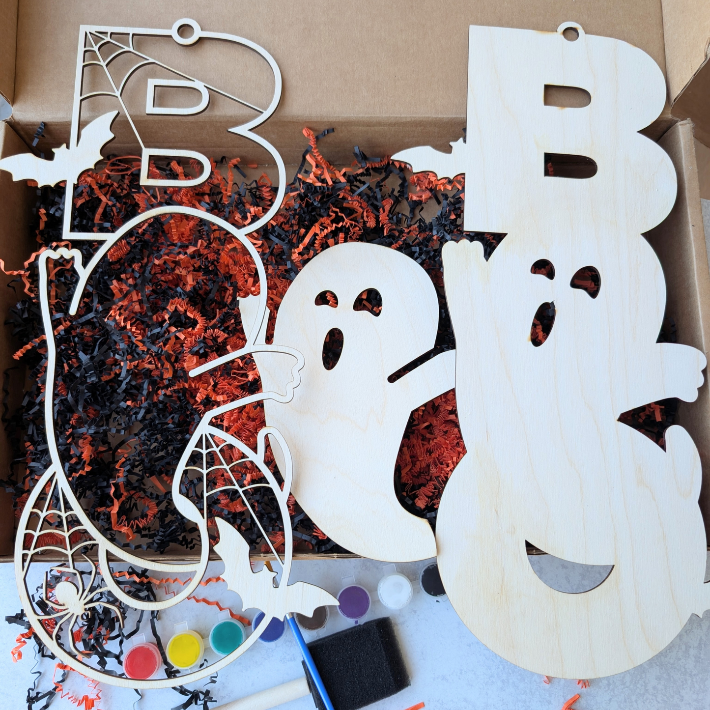 DIY Boo Ghost Wooden Painting Kit 4