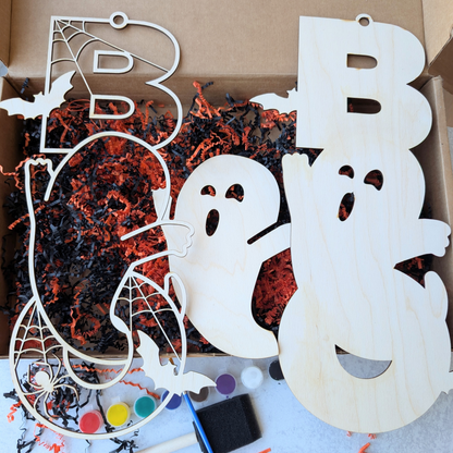 DIY Boo Ghost Wooden Painting Kit 4