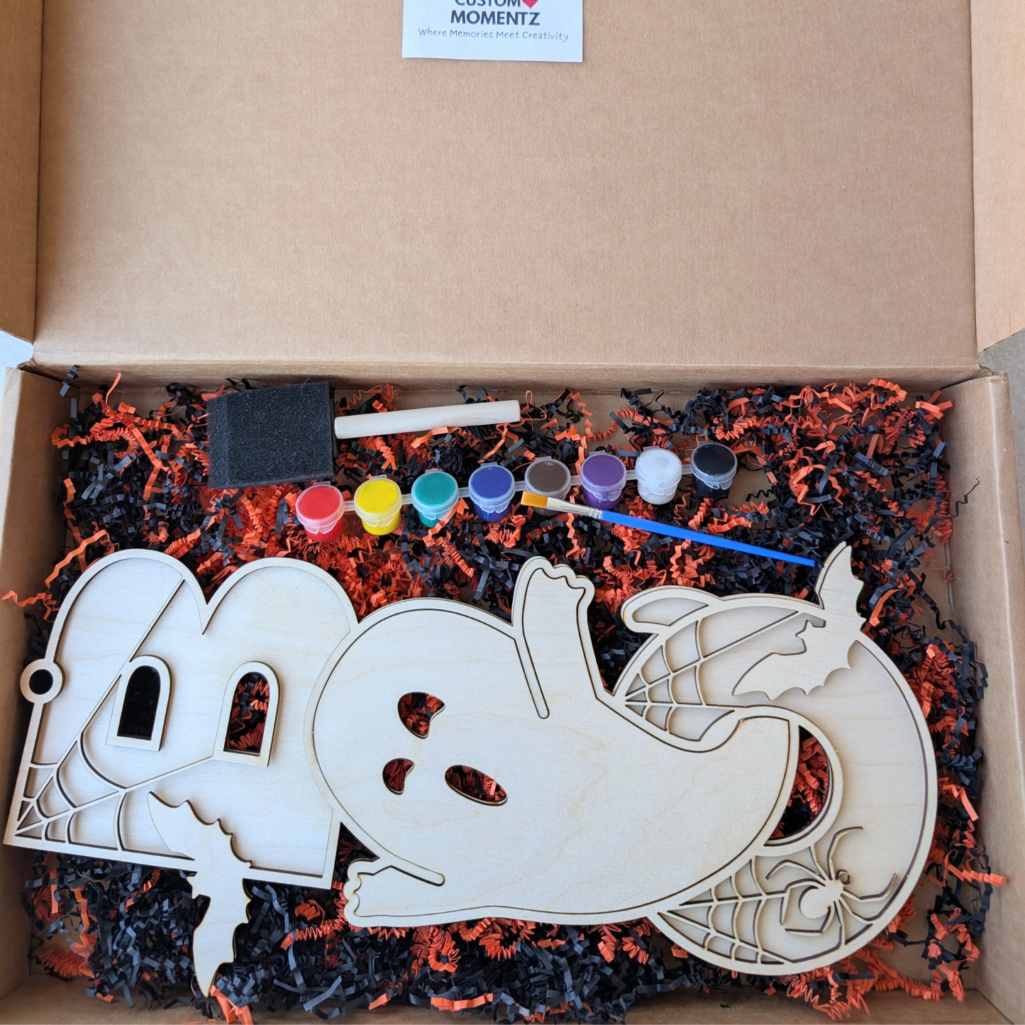 DIY Boo Ghost Wooden Painting Kit 5
