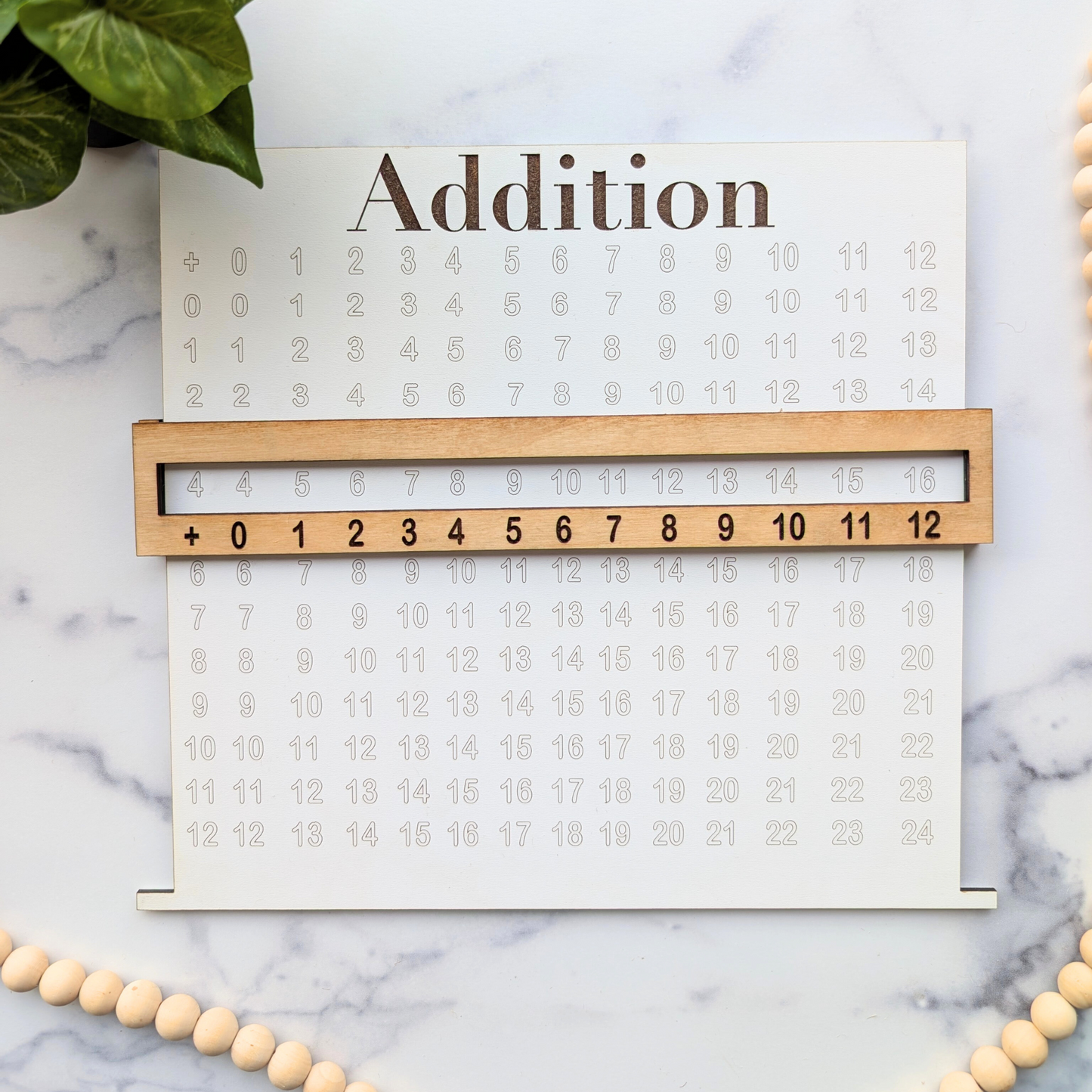 Wooden Math Boards Learning Tool for Kids