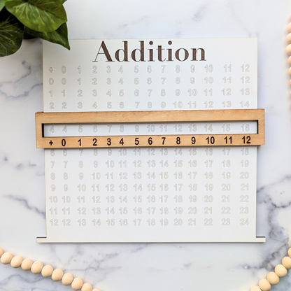 Wooden Math Boards Learning Tool for Kids