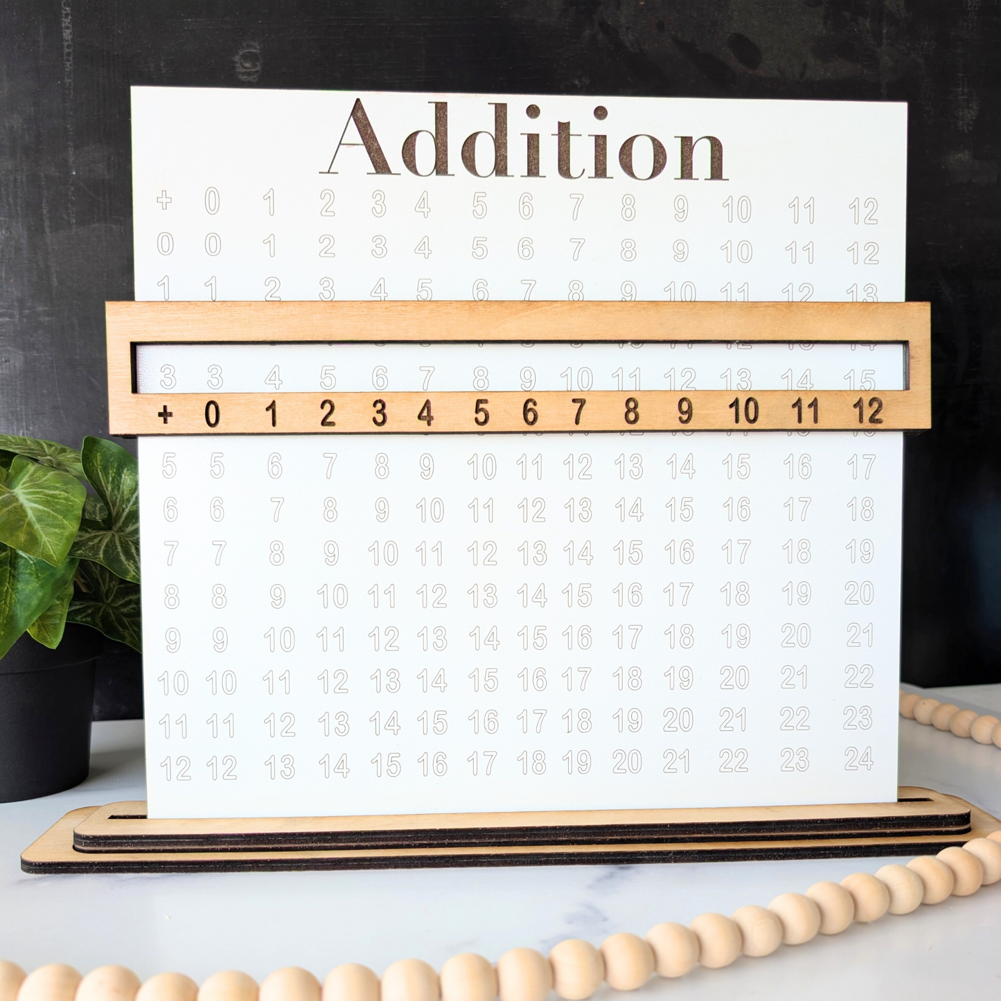 Wooden Math Boards Learning Tool for Kids