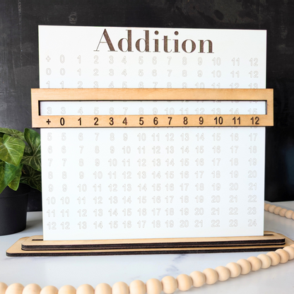 Wooden Math Boards Learning Tool for Kids