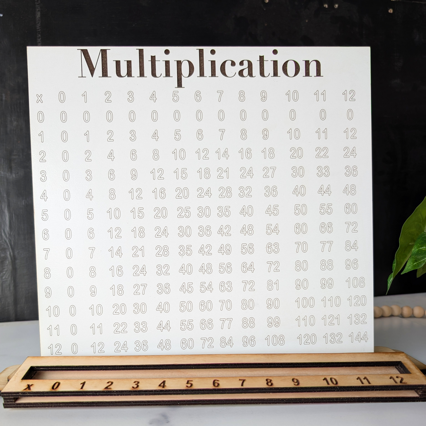 Wooden Math Boards Learning Tool for Kids