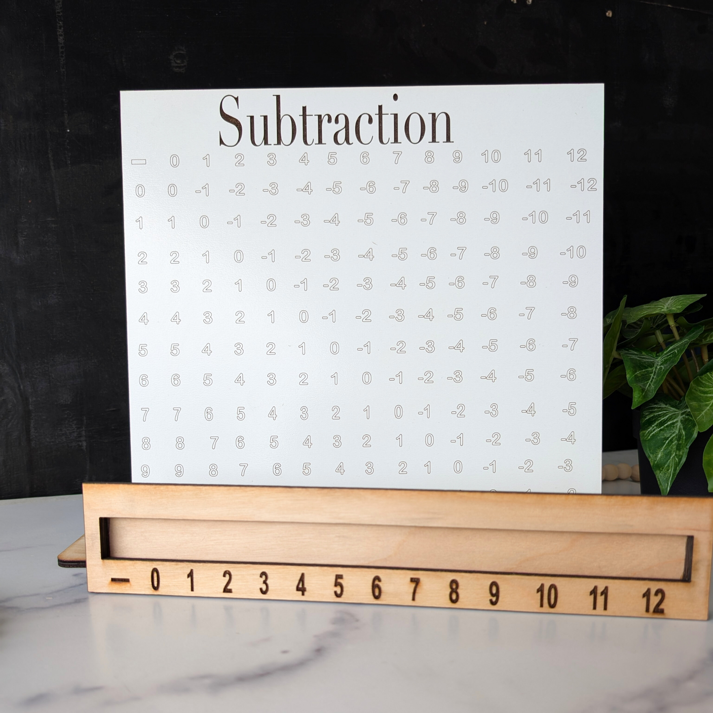 Wooden Math Boards Learning Tool for Kids
