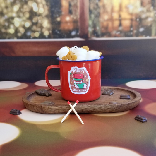 Christmas Cotton Candy Gingerbread Man Candle 2
